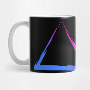 Triangle Shaped Abstract Brush Mug